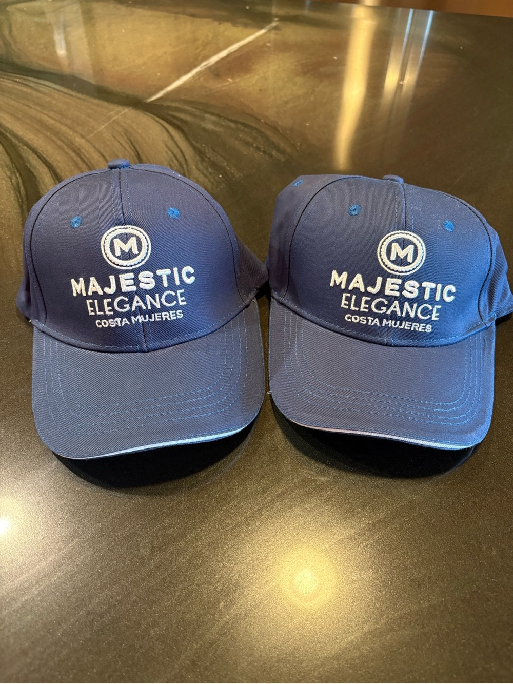 Majestic Elegance Costa Mujeres Navy Baseball Caps